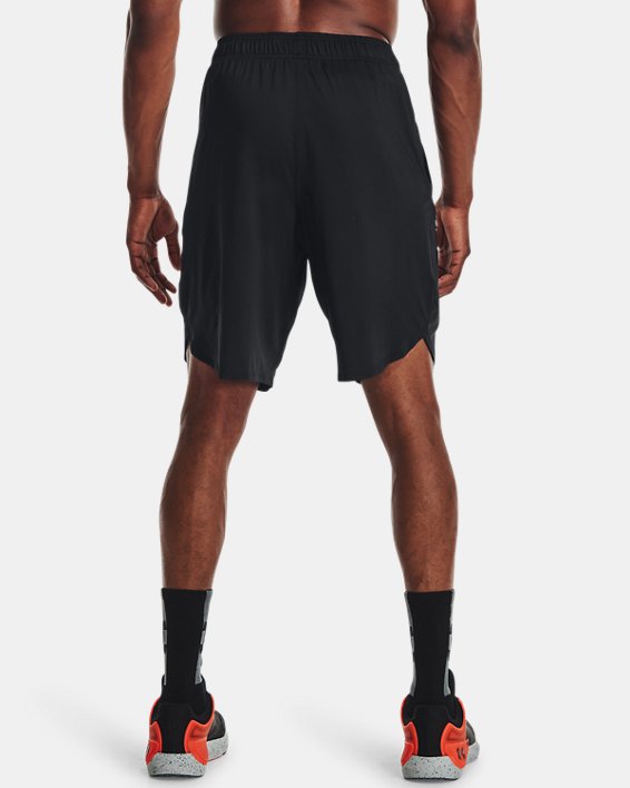 กางเกงขาสั้นสำหรับผู้ชายรุ่น UA Stretch Train Logo, Black, pdpMainDesktop image number 1